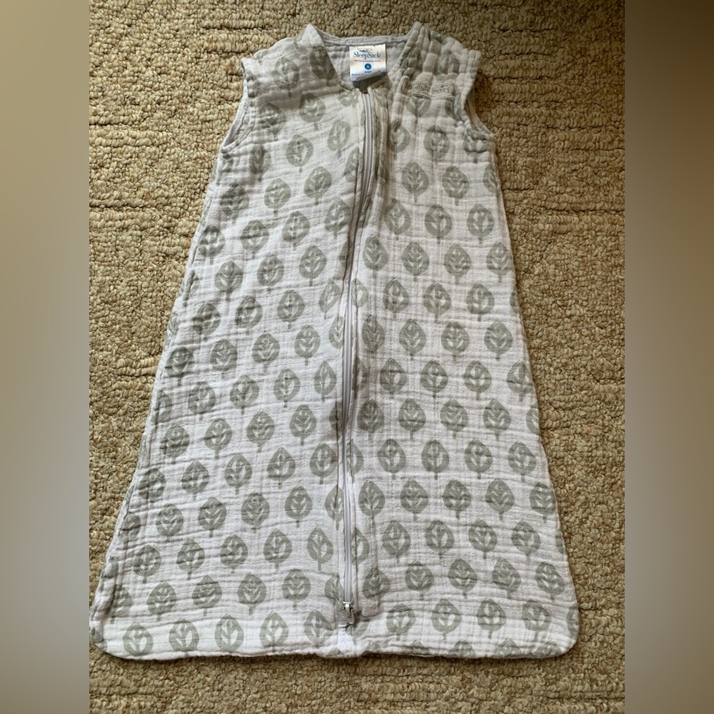 Grey Leaves Halo Sleep Sack size small